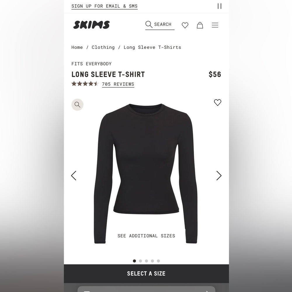SKIMS Long Sleeve T Shirt!